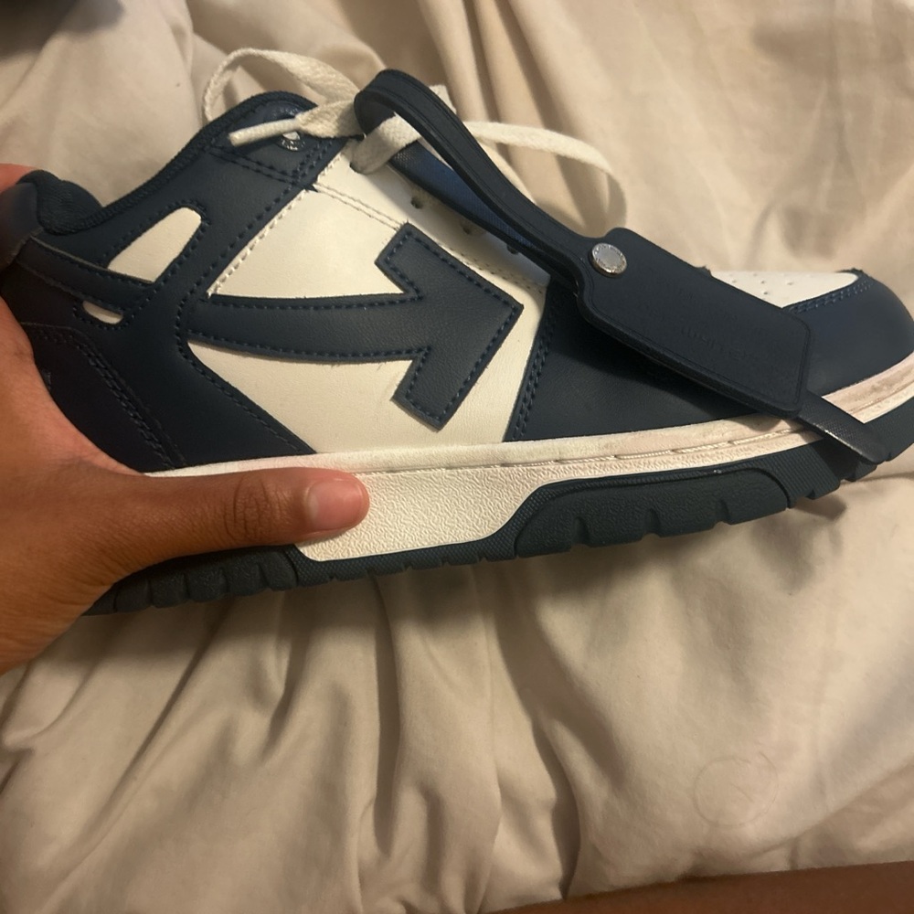 Off-White Blue and White Men's Sneakers